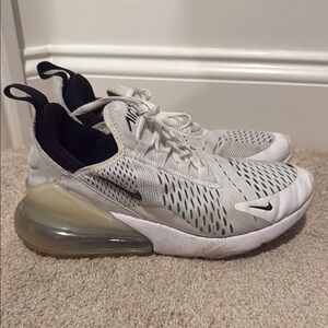 Nike Air Max 270 White and Black Sneakers